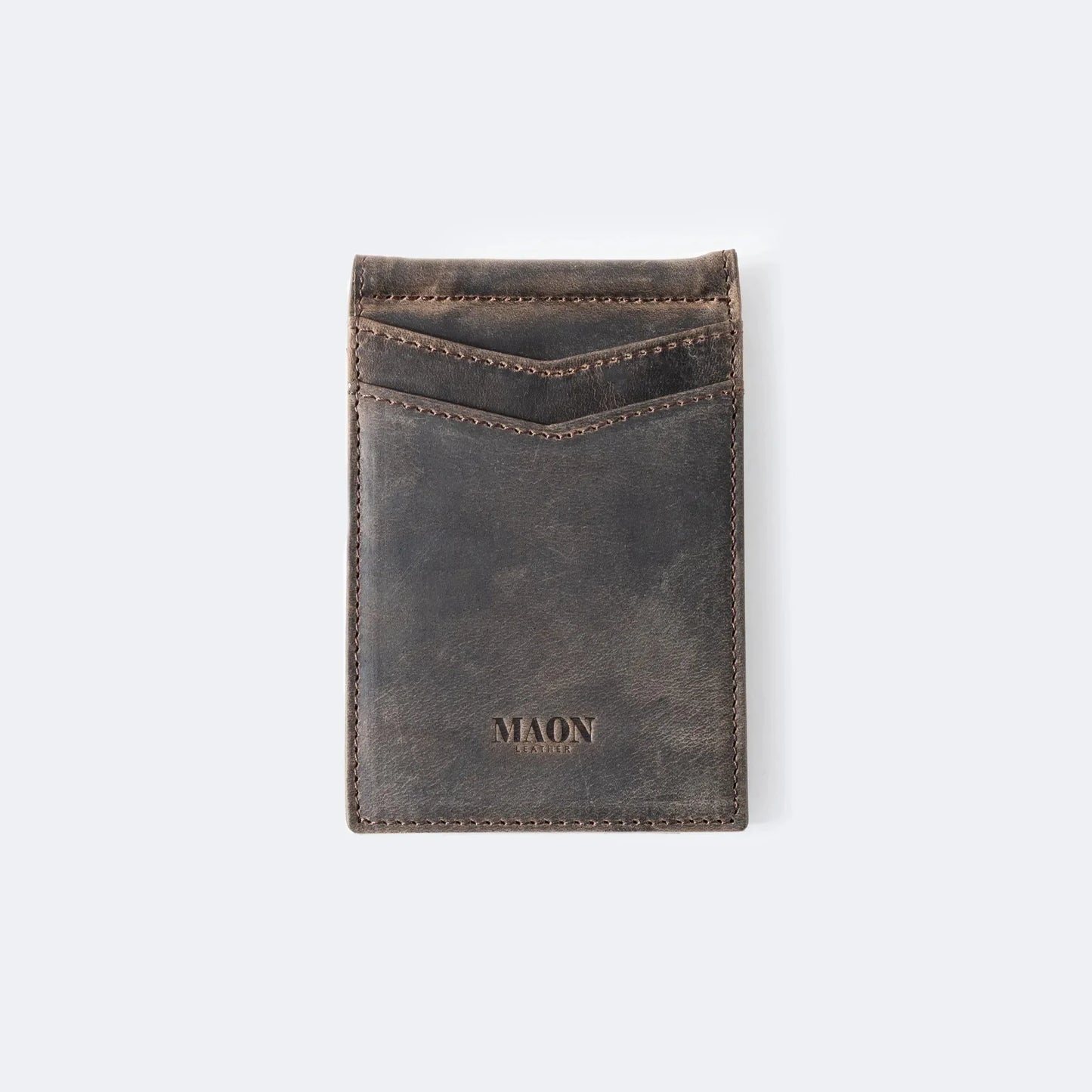 ES Genuine Leather Money Clip Wallet