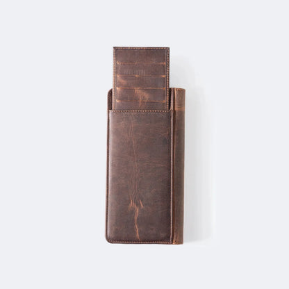 Ares Leather Wallet with Phone Compartment