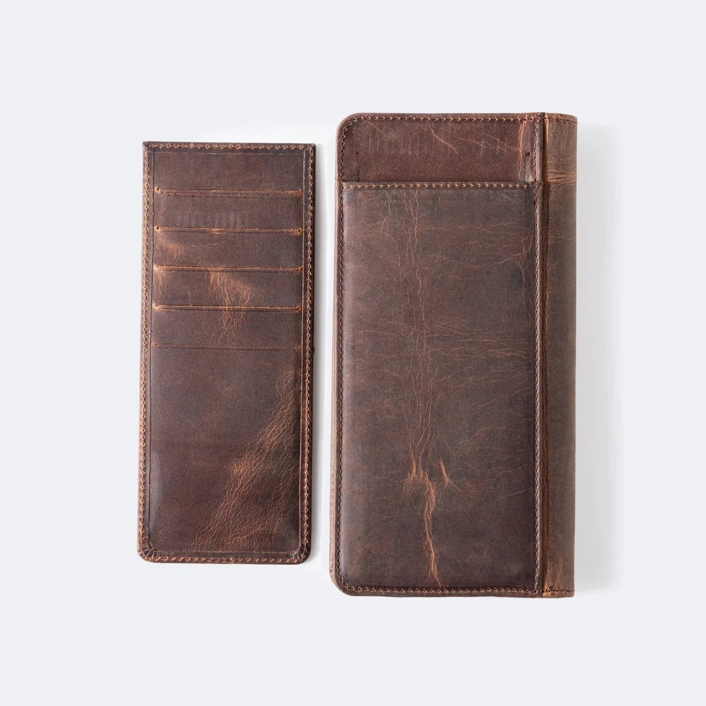 Ares Leather Wallet with Phone Compartment