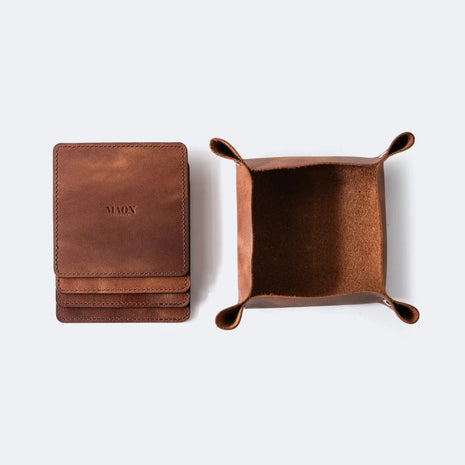 Genuine Leather Drink Coasters (Set)