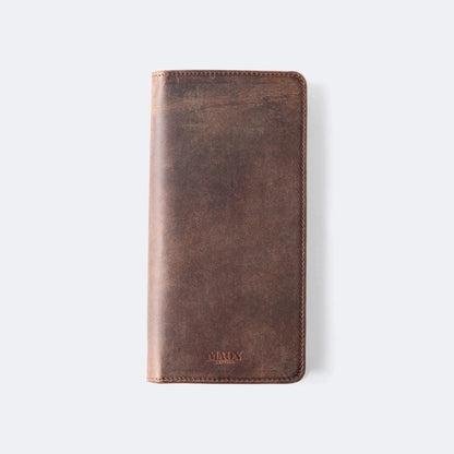 Ares Leather Wallet with Phone Compartment