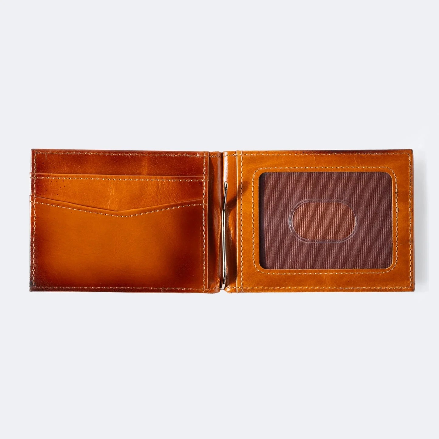 ES Genuine Leather Money Clip Wallet