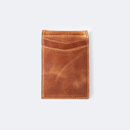 ES Genuine Leather Money Clip Wallet