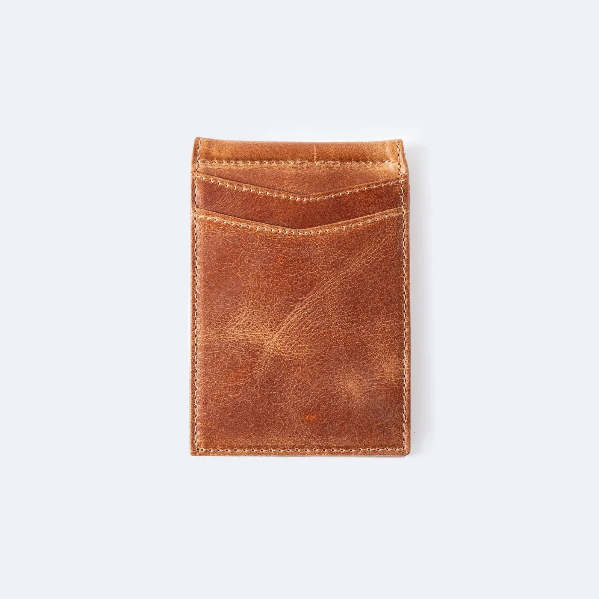 ES Genuine Leather Money Clip Wallet