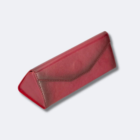 MADDY Folding Leather Glasses Case – Compact Protective Eyewear Pouch