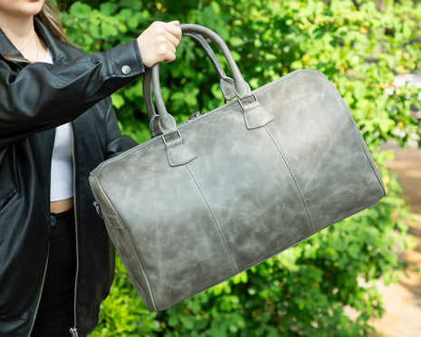DARHAN Premium Full-Grain Leather Travel Bag