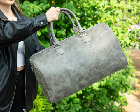 DARHAN Premium Full-Grain Leather Travel Bag