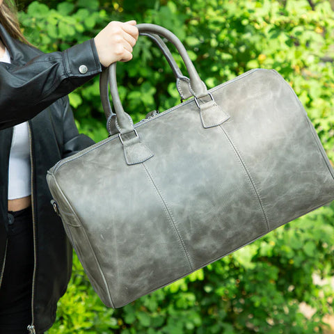 DARHAN Premium Full-Grain Leather Travel Bag