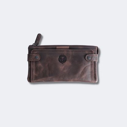 Roma Unisex Leather Clutch Wallet with Phone Slot