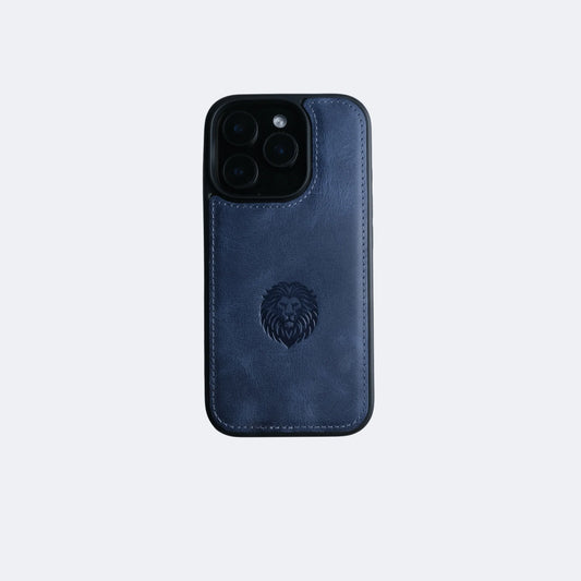 TOON CC Genuine Leather iPhone Case (MagSafe Compatible) - Blue