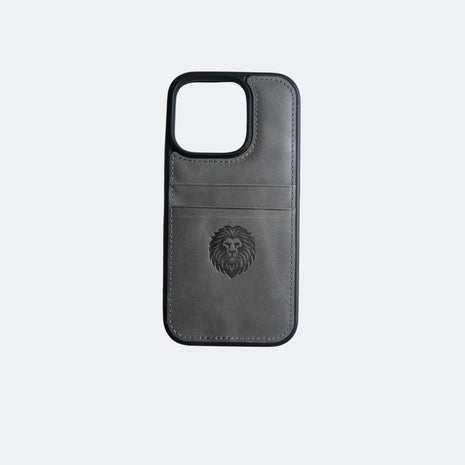 TOON CC Genuine Leather iPhone Case (MagSafe Compatible) - Gray