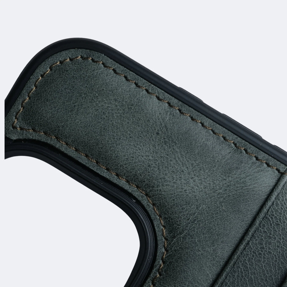 TOON CC Genuine Leather iPhone Case (MagSafe Compatible) - Green