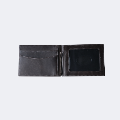 ES Genuine Leather Money Clip Wallet