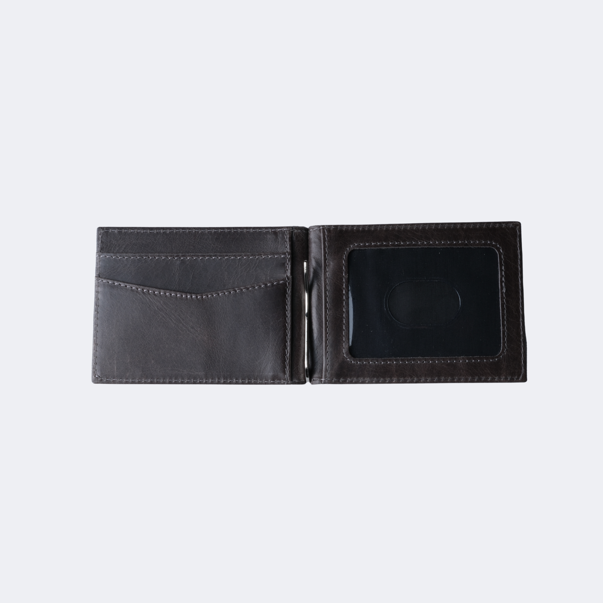 ES Genuine Leather Money Clip Wallet