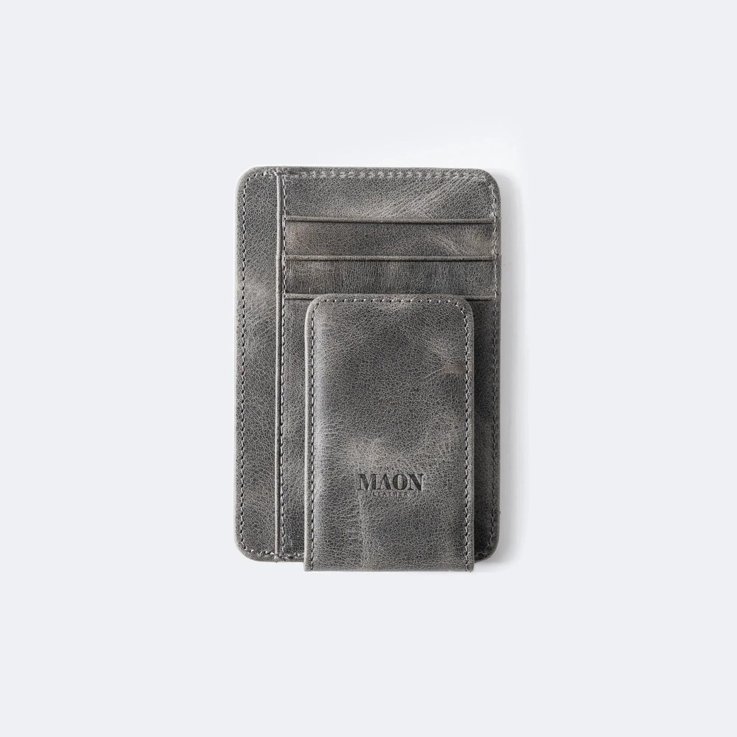 Brat Minimalist Genuine Leather Wallet with Money Clip
