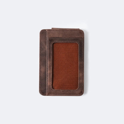 Brat Minimalist Genuine Leather Wallet with Money Clip