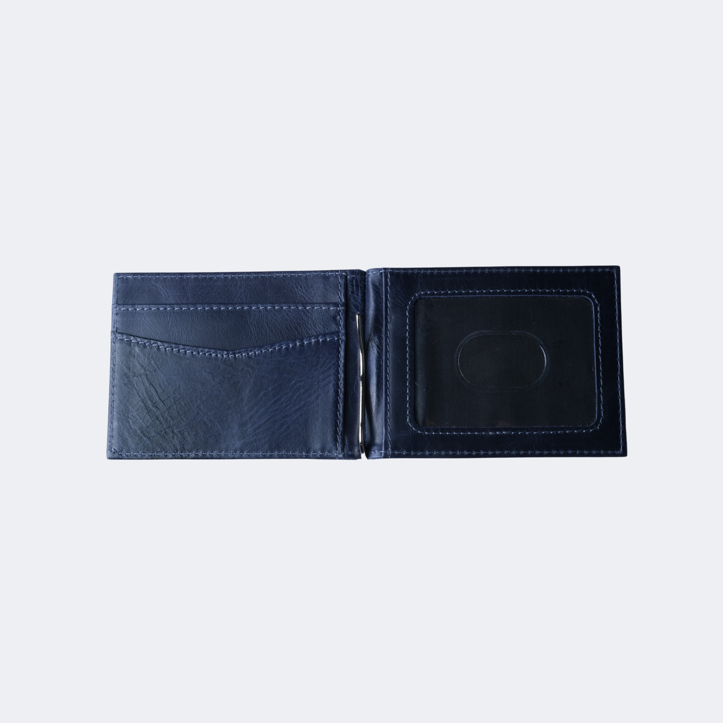 ES Genuine Leather Money Clip Wallet