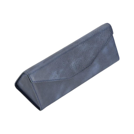 MADDY Folding Leather Glasses Case – Compact Protective Eyewear Pouch