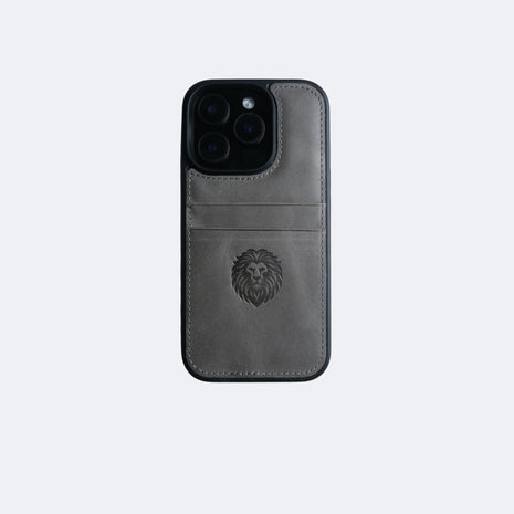 TOON CC Genuine Leather iPhone Case (MagSafe Compatible) - Gray