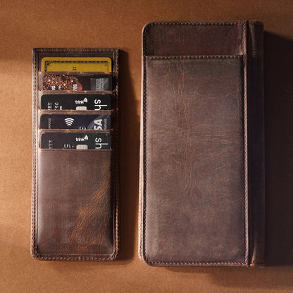 Ares Leather Wallet with Phone Compartment