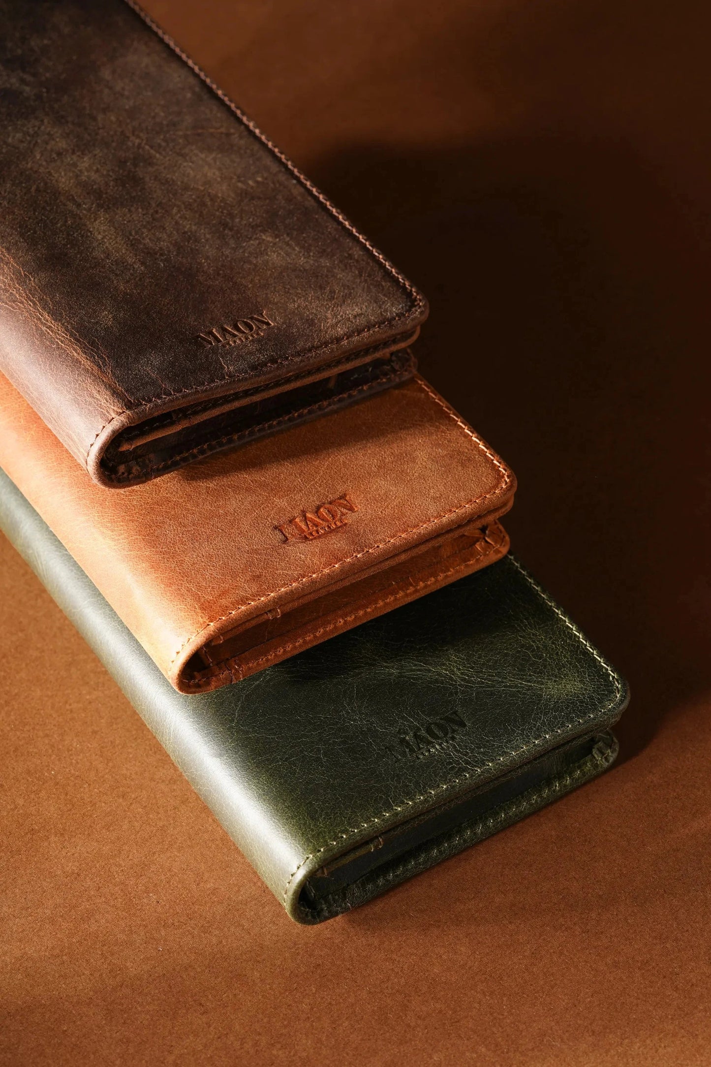 Ares Leather Wallet with Phone Compartment