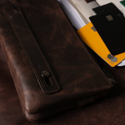 Roma Unisex Leather Clutch Wallet with Phone Slot