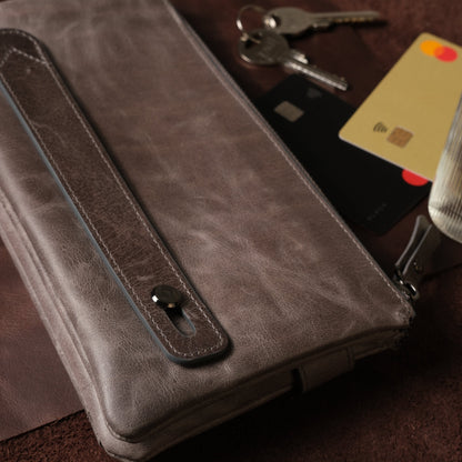 Roma Unisex Leather Clutch Wallet with Phone Slot
