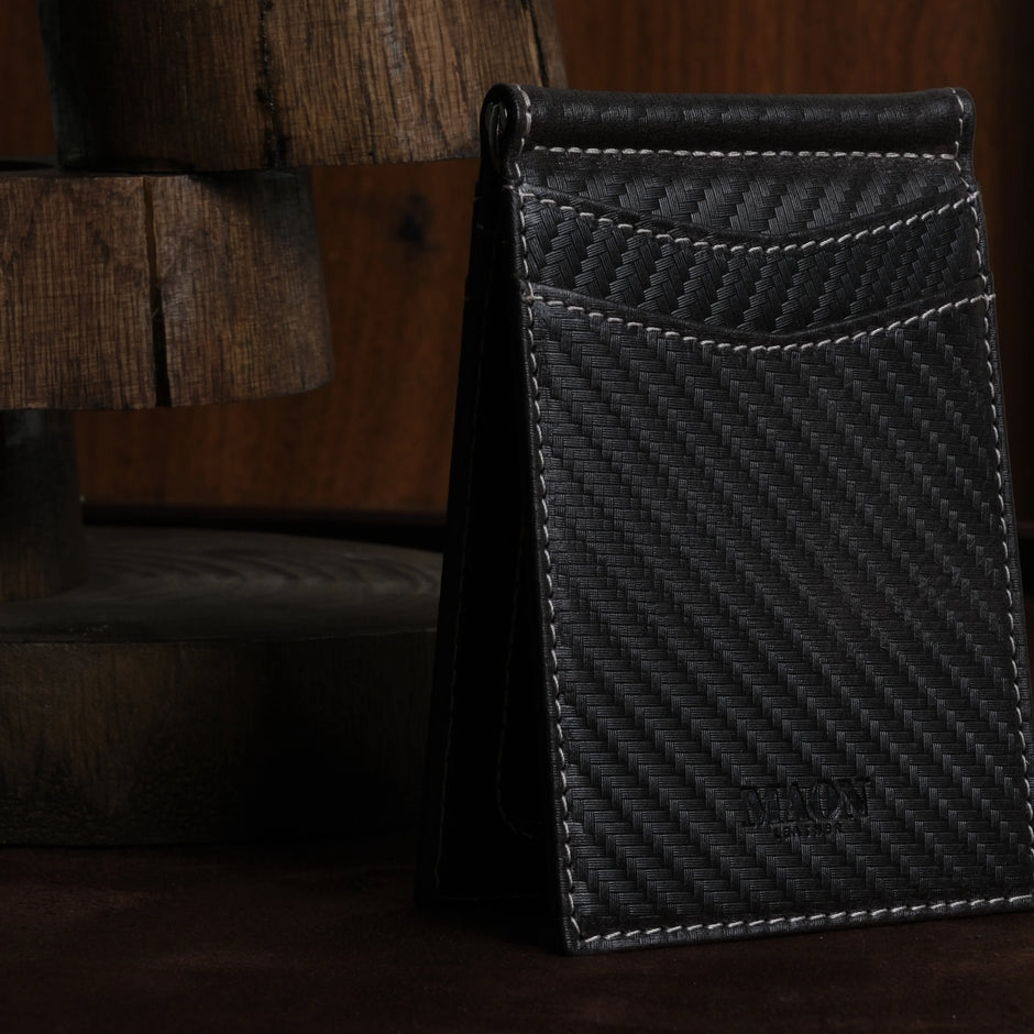 ES Genuine Leather Money Clip Wallet