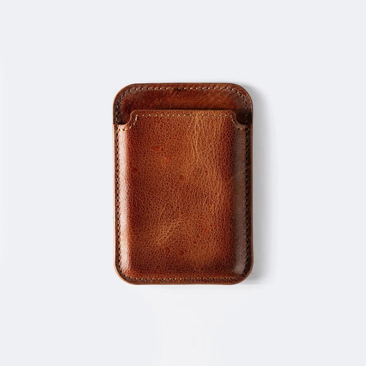 Maggy Magnetic Leather Card Holder for iPhone