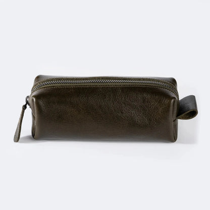 Genuine Leather Desk Pen Holder